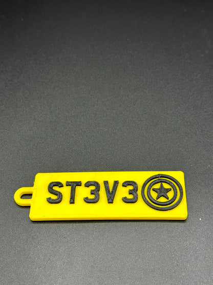 Personalised Number Plate Keychain